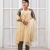 Dhanak Cream Suit 2 Pieces