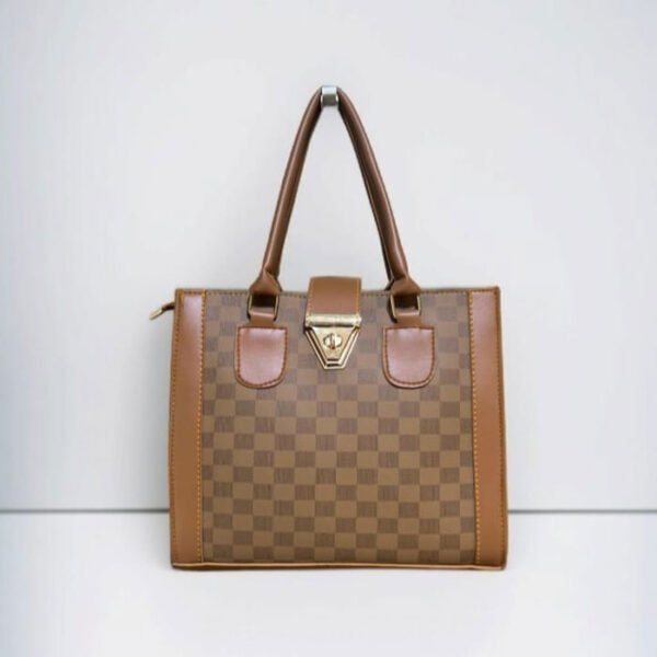 Checkerboard Tote | Stylish chess designe handbag | bags - Image 2