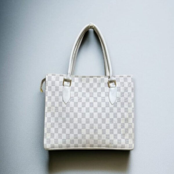 Checkers Handbag for Females | tote for girls - Image 2