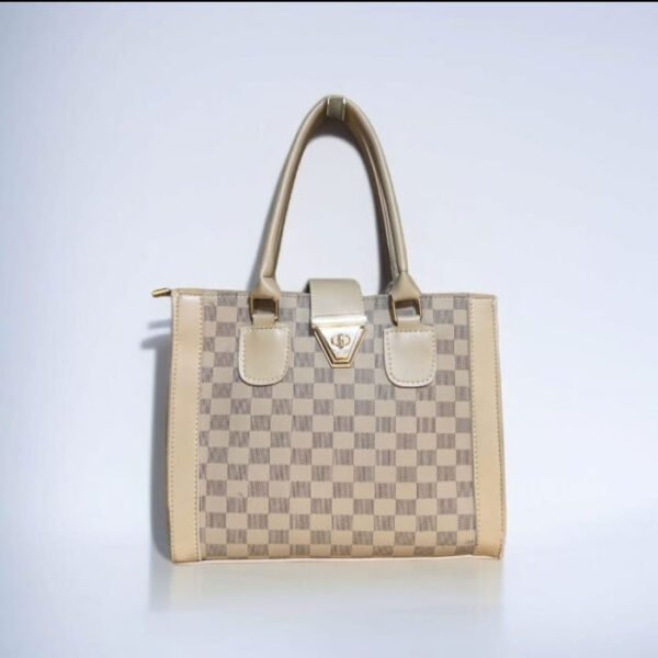 Checkerboard Tote | Stylish chess designe handbag | bags - Image 3